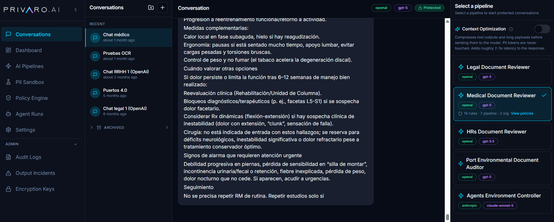 Privaro AI Chat